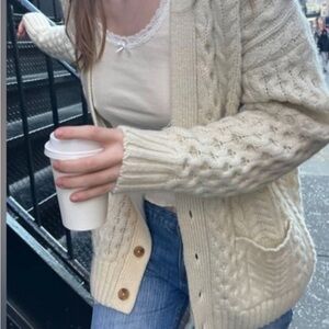 brandy eva wool knit cardigan